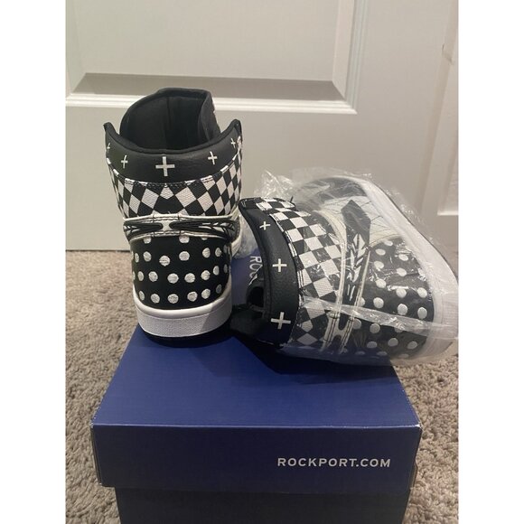 3 Feathers Bull Airs Custom Black & White High Tops Size 8 Exclusive Air Moccs main image 6